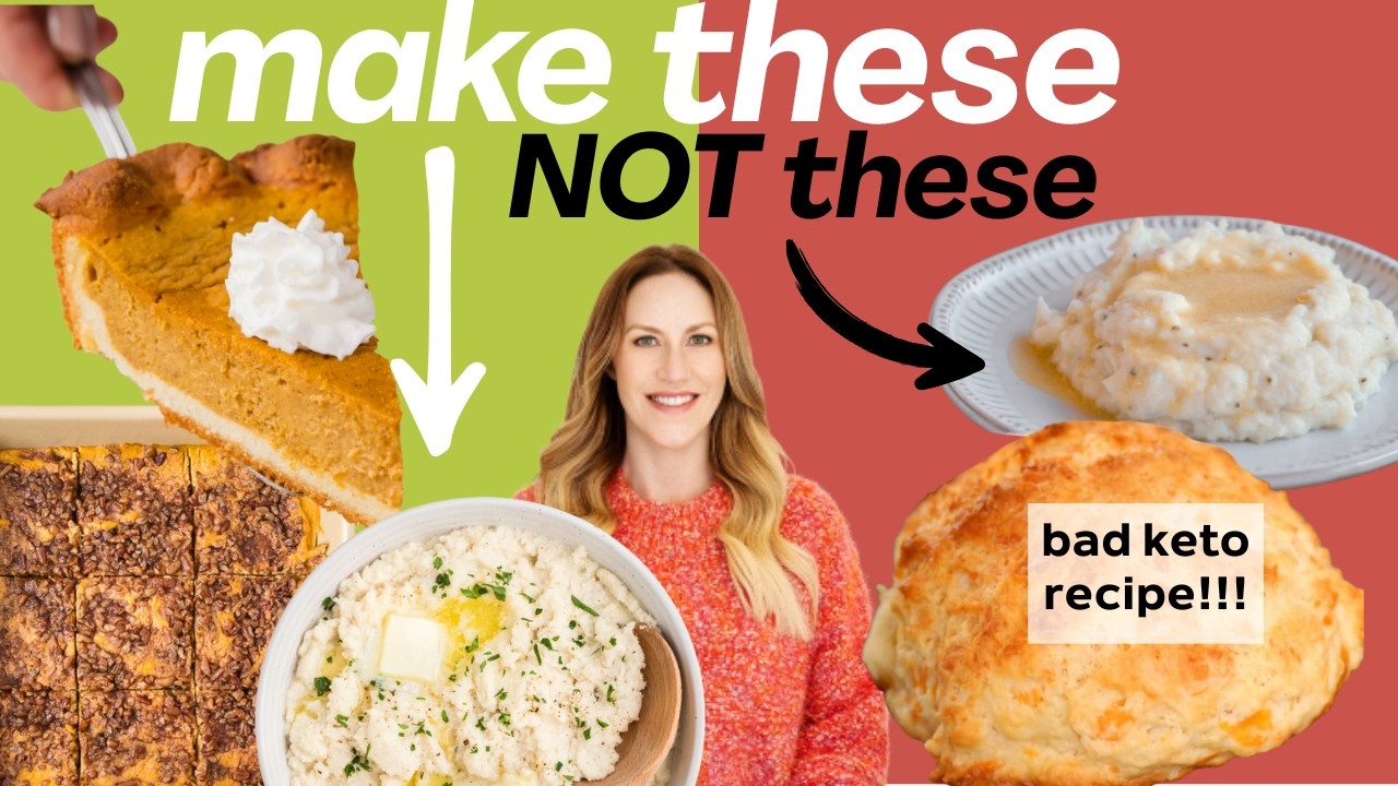 YouTube post by @KetoFocus for Magic Spoon. Caption reads: Low Carb Holiday Recipes: Hits, Misses & What....