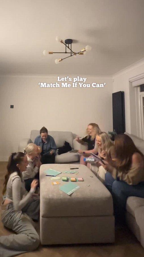 Instagram post by @notsobigd.ig for Ravensburger. Caption reads: AD. The girls and I played ‘Match Me If You Can’....