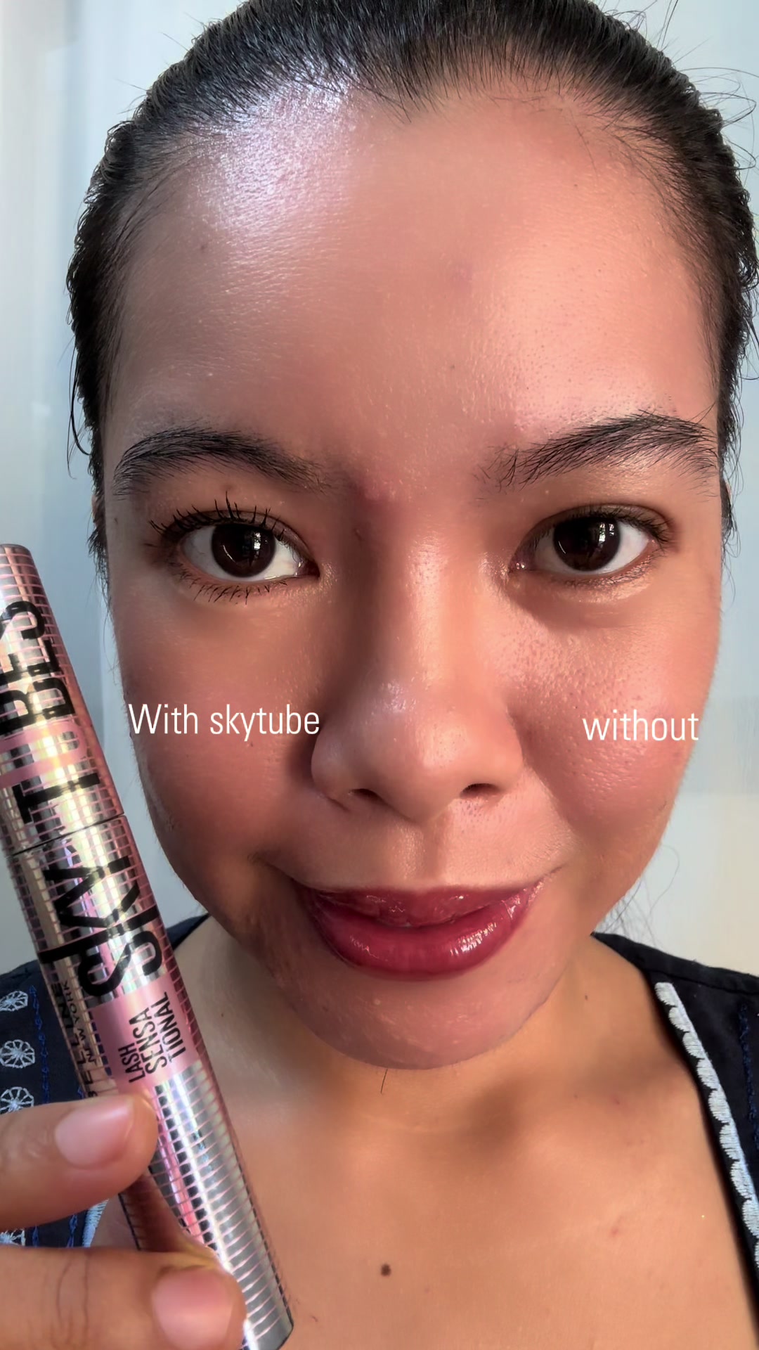 TikTok post by @sweetchell30 for Maybelline New York PH. Caption reads: One swipe. Endless lashes. 👁️✨ @Maybelline New....