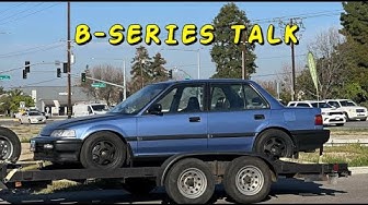 YouTube post by @YoungStatic for Action Clutch. Caption reads: FIXING and Prepping My AWD Turbo Civic For IFO.