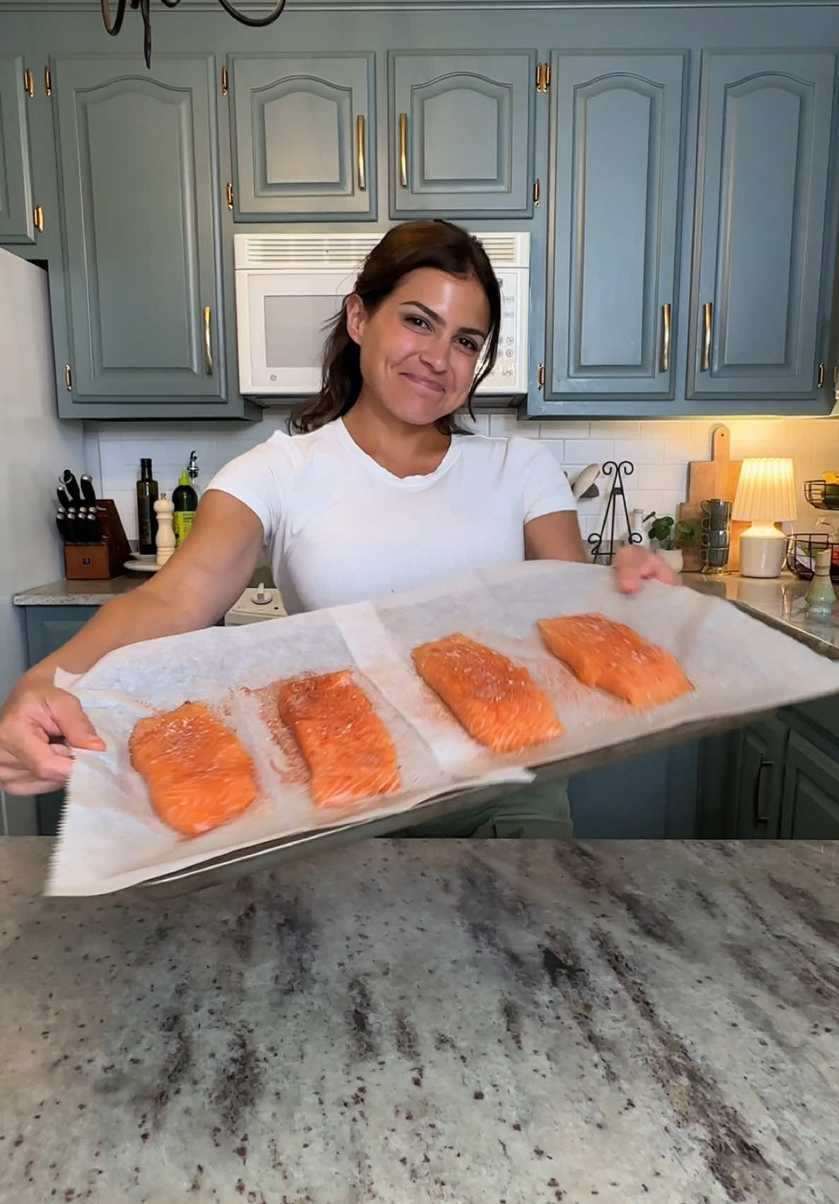 TikTok post by @stephgrassodietitian for Nordic Naturals. Caption reads: [...] Salmon Mondays and supplement with @Nordic....