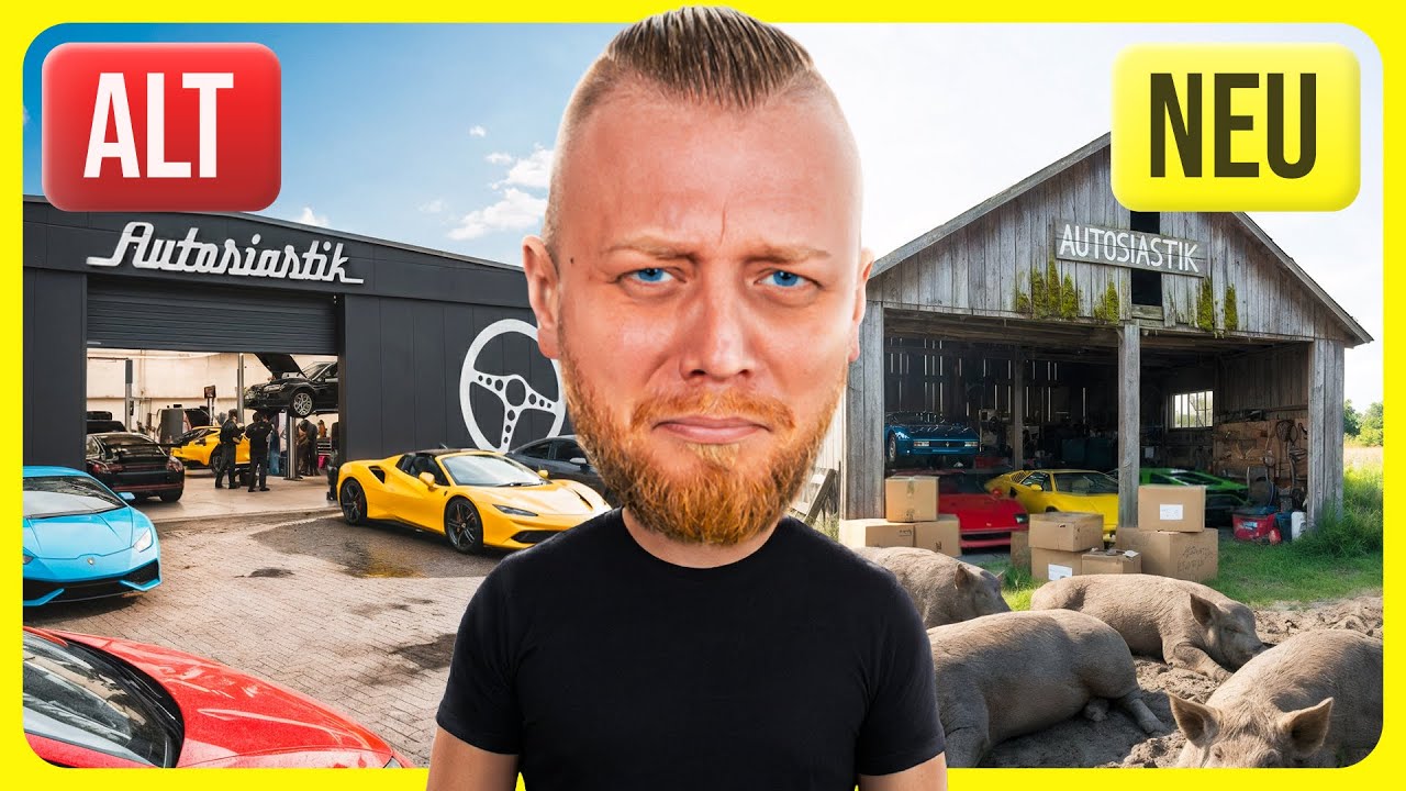 YouTube post by @Autosiastik for carVertical. Caption reads: Our new hall – back to our roots.