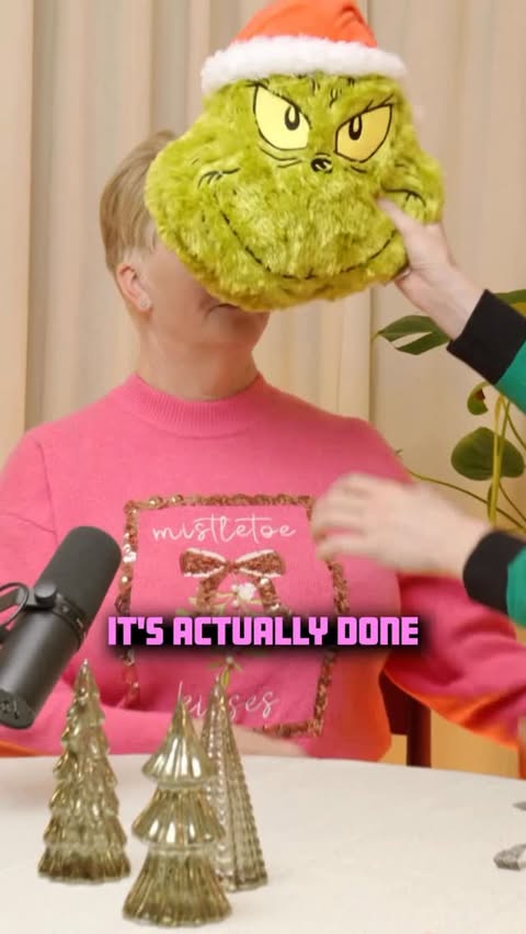 Instagram post by @livelaughlukepod for Asda. Caption reads: AD | Jan absolutely LOVES a bargain AND the Grinch....