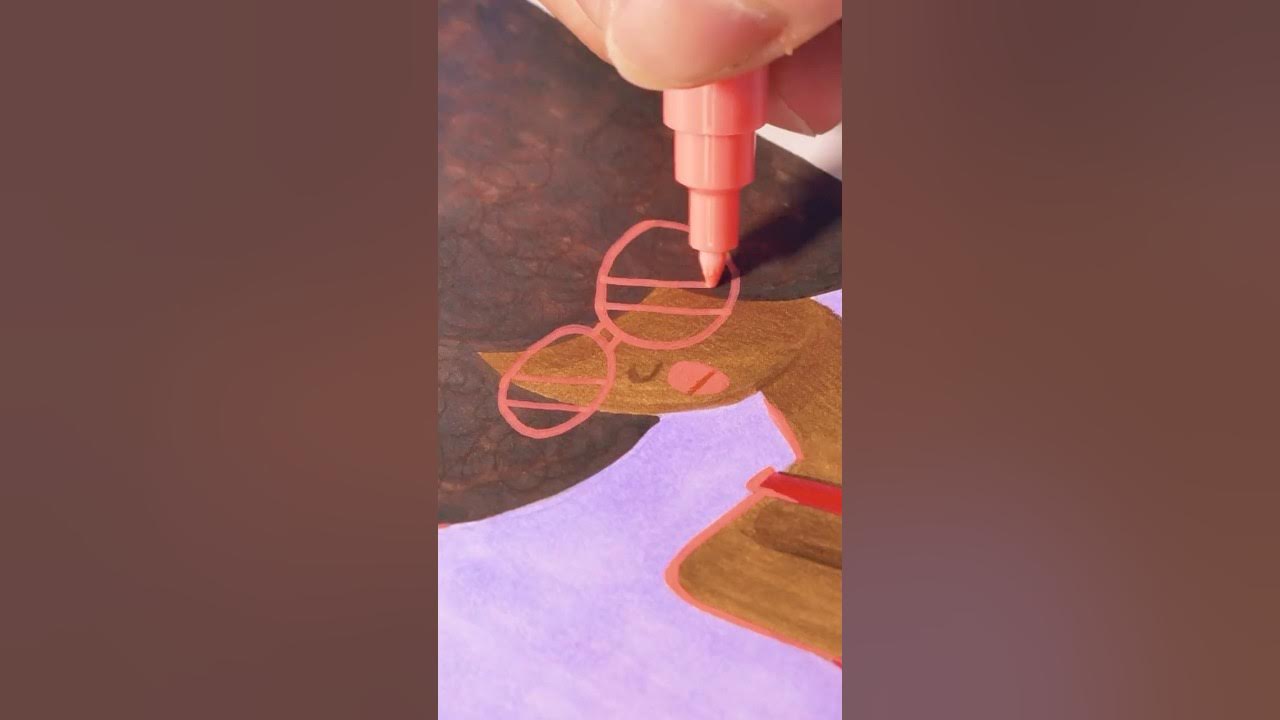 YouTube post by @lplucasarts for Ohuhu. Caption reads: Artists drawing "BADLY" on purpose #art #shorts.