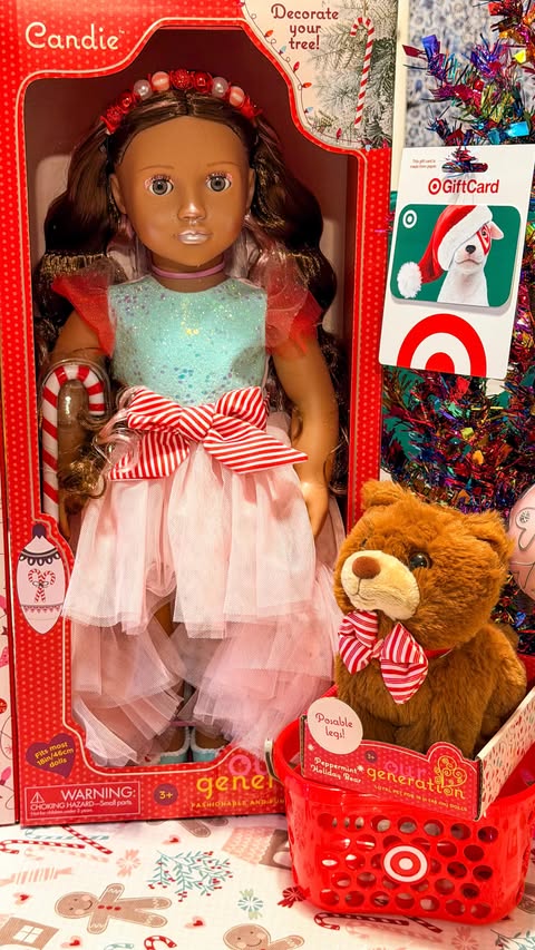 Instagram post by @targetkiddos for Our Generation Dolls. Caption reads: #Ad The perfect gift this holiday season from....