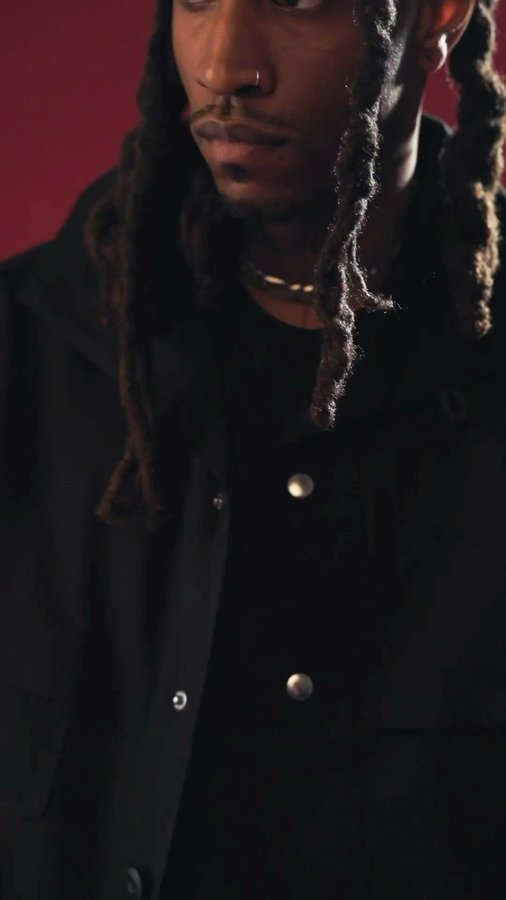 Instagram post by @keithcharles for Alpha Industries. Caption reads: New from @alphaindustries.