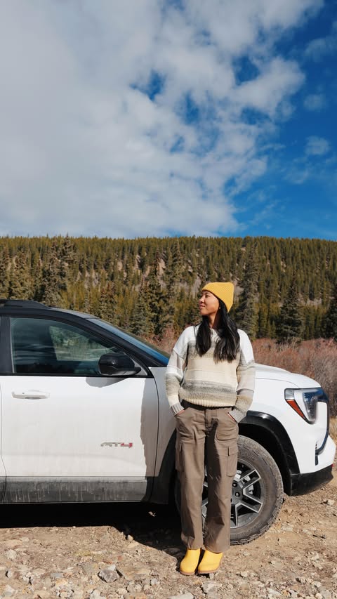 Instagram post by @rachelpuu for GMC. Caption reads: [...] super stoked to be teaming up with @gmc to....