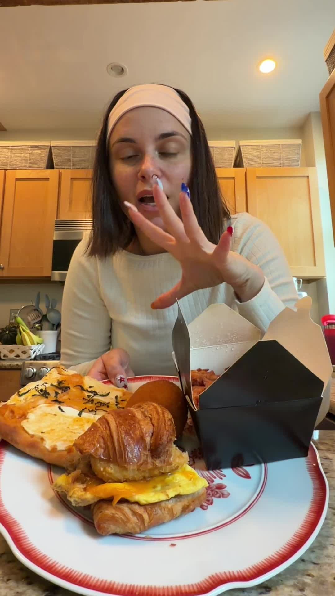 TikTok post by @kate for T-fal USA. Caption reads: [...] got a whole lot crispier #TfalPartner @T-fal....