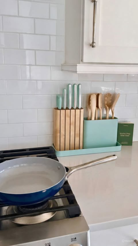 Instagram post by @lovinglylina for Caraway Home. Caption reads: Use my code ✨LINA✨ on carawayhome.com to get all....