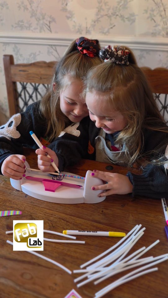 Instagram post by an influencer for Vivid Toy Group. Caption reads: 💖 AD | Creative afternoon fun! The girls have....