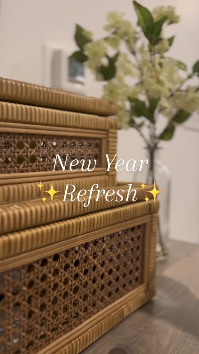 Instagram post by @legacyvillanueva for DECOR STEALS. Caption reads: [...] organization for the new year with....