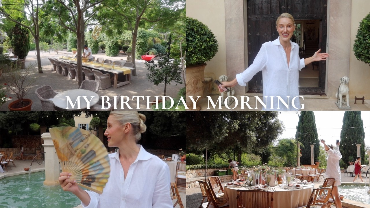 YouTube post by @LeonoraSmee95 for PMD Beauty. Caption reads: MY BIRTHDAY MORNING | THIS IS NOT WHAT I WAS....
