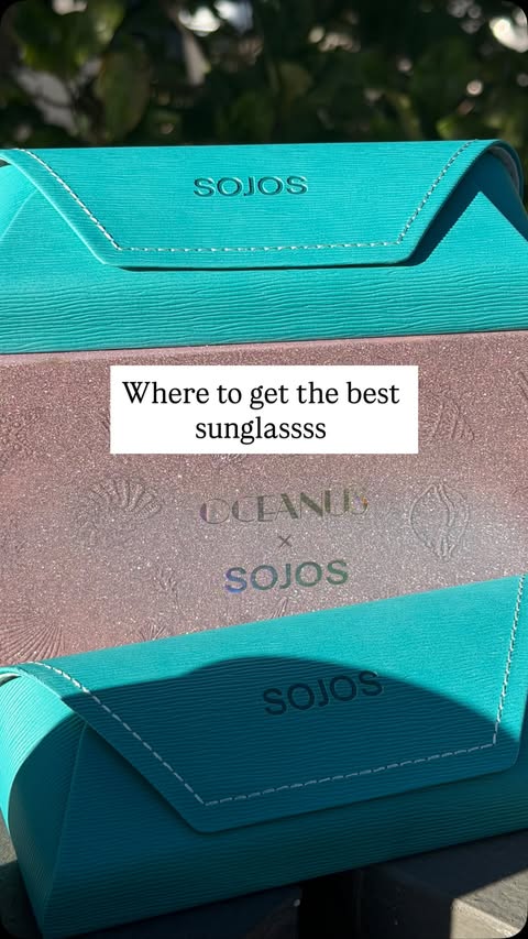 Instagram post by @nataliembode for SOJOS EYEWEAR. Caption reads: if you know me you know I love a good sunnies....