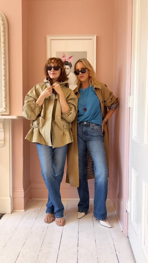 Instagram post by @belleandbunty for WEEKDAY. Caption reads: [...] and these mid rise, straight legs from....