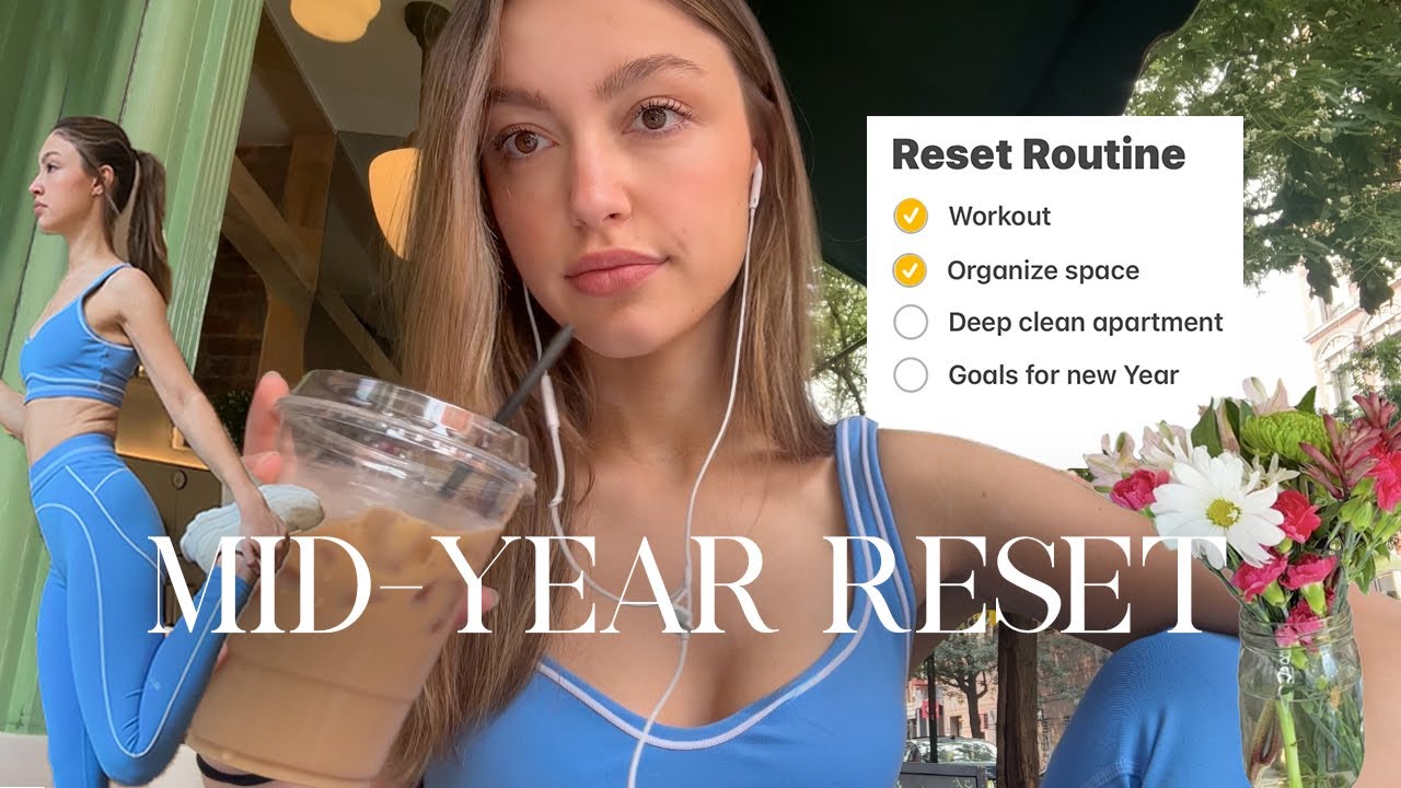YouTube post by @SydneySerena for Vsco. Caption reads: getting my life together… my mid-year reset.