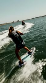 Instagram post by @ambertorrealba for Discover Boating. Caption reads: See you out here 🛥️👋 @discoverboating 

Making....
