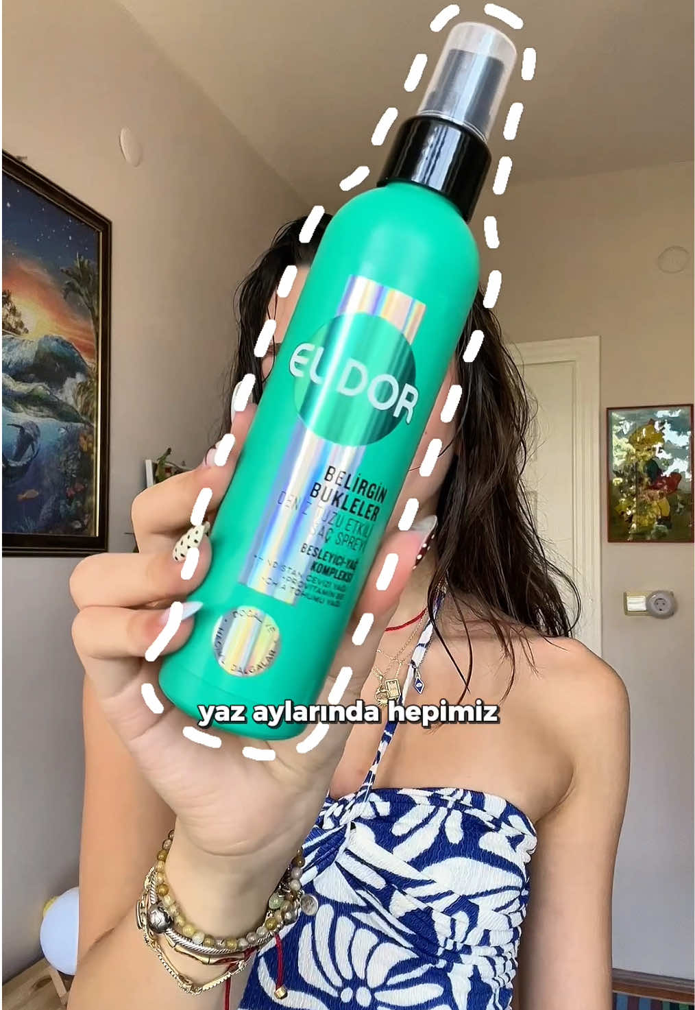TikTok post by @itsmecerenss for Unilever. Caption reads: @Unilever Türkiye @Elidor Türkiye #elidor [...].