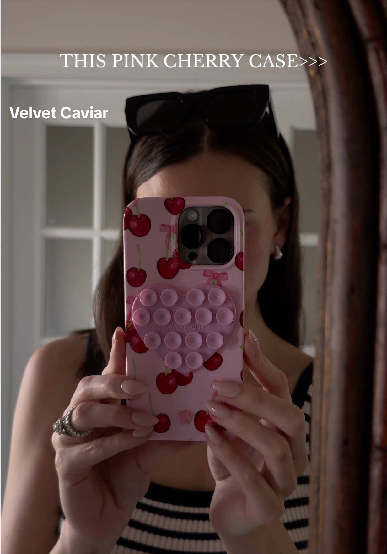 TikTok post by @val.leigh for VELVET CAVIAR. Caption reads: [...] girlies out there💗🍒💌 @velvetcaviar....