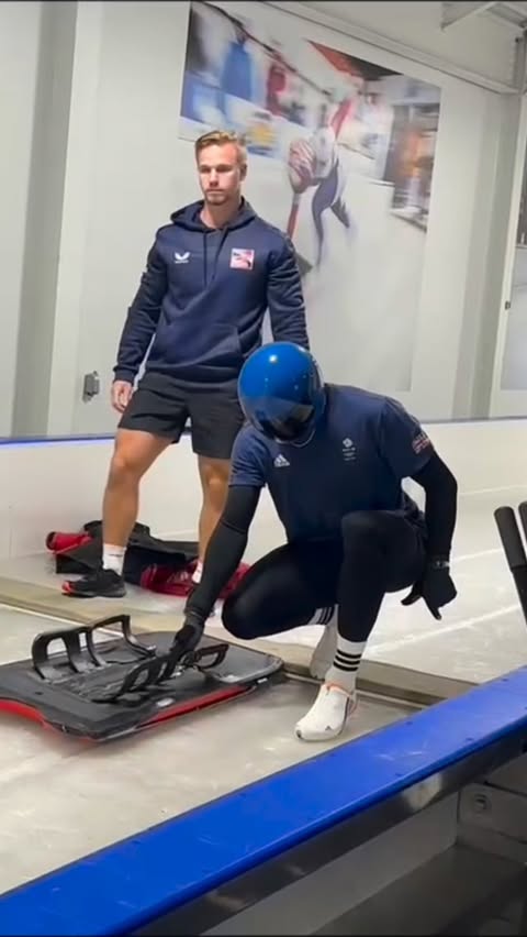 Instagram post by @matt_weston_skeleton for Quaker Oats. Caption reads: [...] on a @teamgb training day fuelled by....