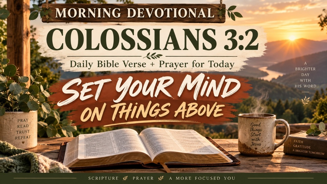 YouTube post by @inspiredtopics for vidIQ. Caption reads: Daily Bible Verse + Prayer for Today | Colossians....