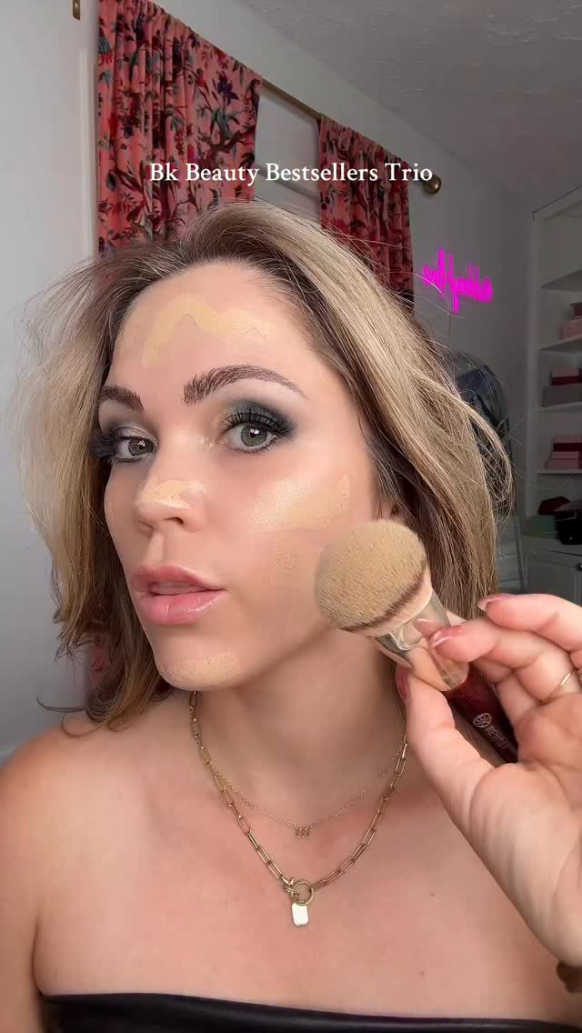 Instagram post by @abbeykline_ for BK Beauty. Caption reads: My friend just asked me today what brushes she....