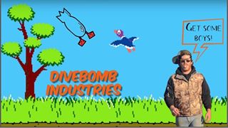 Instagram post by @matt_judy for Dive Bomb Industries. Caption reads: [...] and I support and run exclusively....