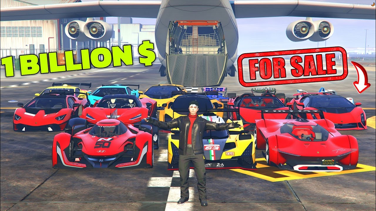 YouTube post by @EricsonPauloYT for SteelSeries. Caption reads: Selling all STOLEN CARS in GTA 5 RP (Eric X....