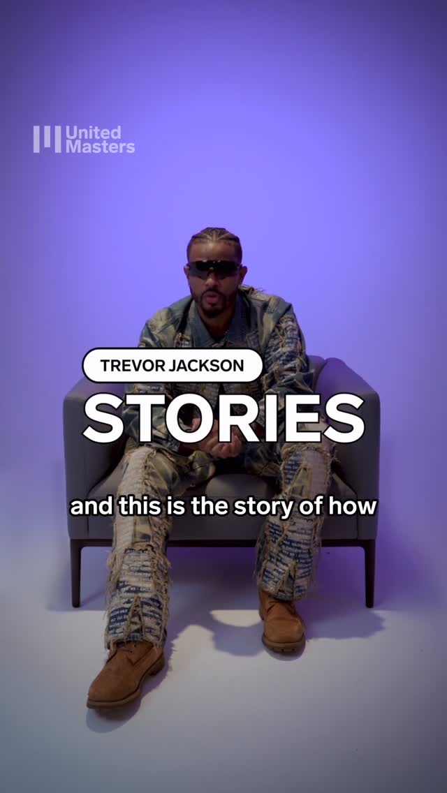 Instagram post by @trevorjackson5 for UnitedMasters. Caption reads: For our first episode of Sync Stories, we sat down....