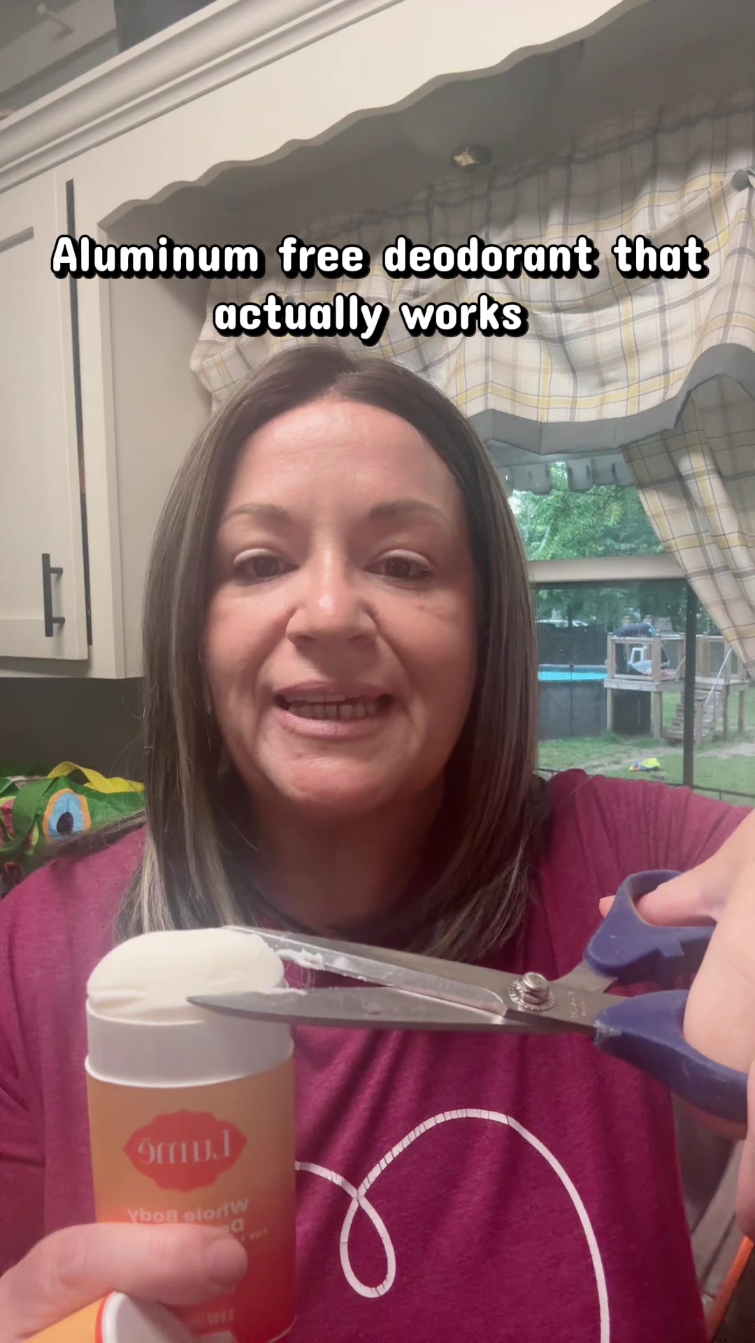 TikTok post by @kimberligray79 for Lume Deodorant. Caption reads: @Lume Deodorant best price for a stick deodorant....