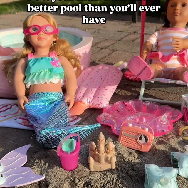 Instagram post by @whimsical_emily for Our Generation Dolls. Caption reads: Everything’s better in mini. It’s been cold and....