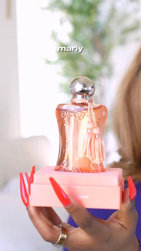 Instagram post by @funmimonet for PARFUMS de MARLY. Caption reads: [...] impressions of the new Athenais by....