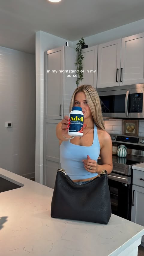 Instagram post by @faaithmaarie for Advil. Caption reads: [...] add the things you always need? #ad....