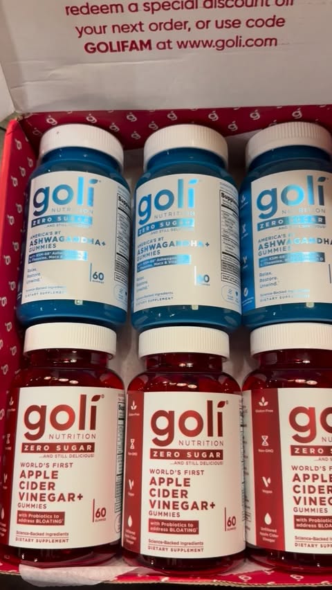 Instagram post by @cassie.c.morris for Goli Nutrition. Caption reads: DOUBLE STACK COUPON CODES with CASSIE50.