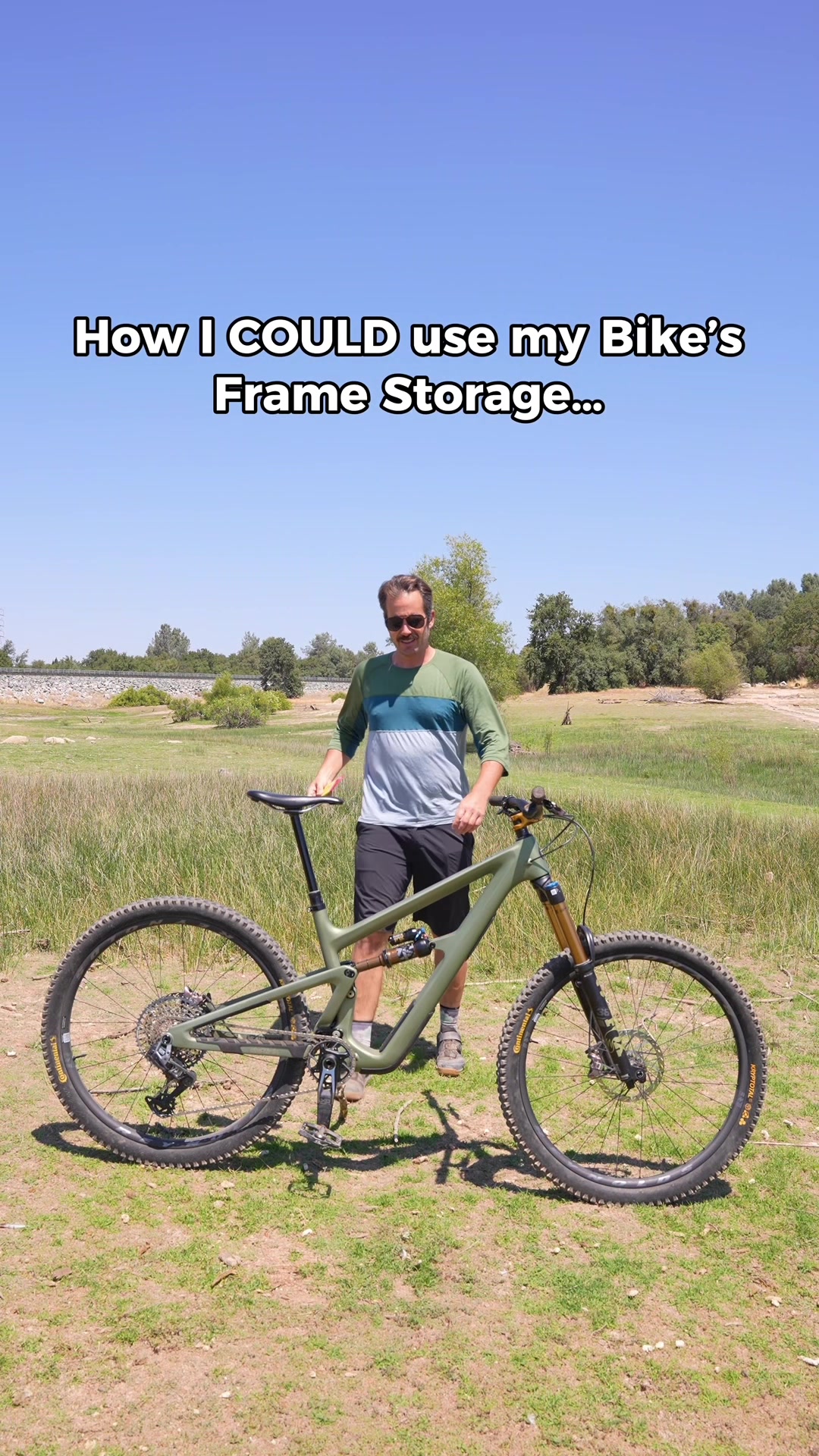 TikTok post by @thecaliradokid for Honey Stinger. Caption reads: How do YOU use your Frame Storage? A lot of modern....