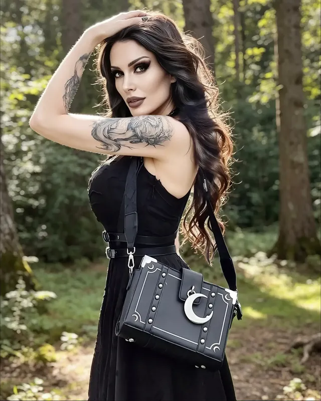 Instagram post by @thedevilslittlesister for KILLSTAR. Caption reads: [...] poetry for you there) Myth Handbag by....