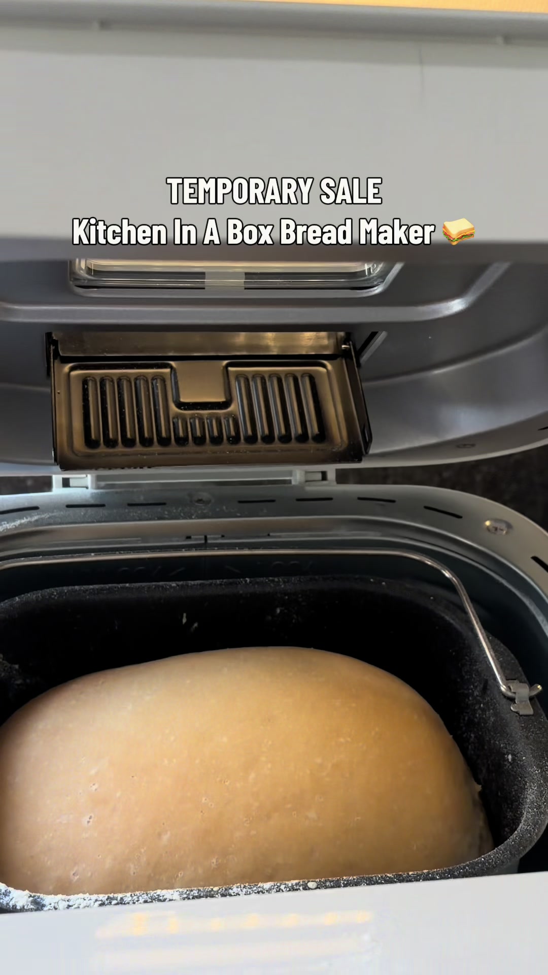 TikTok post by @faithfullyvibing for Kitchen in the Box. Caption reads: [...] spending hours in the kitchen. The Kitchen....