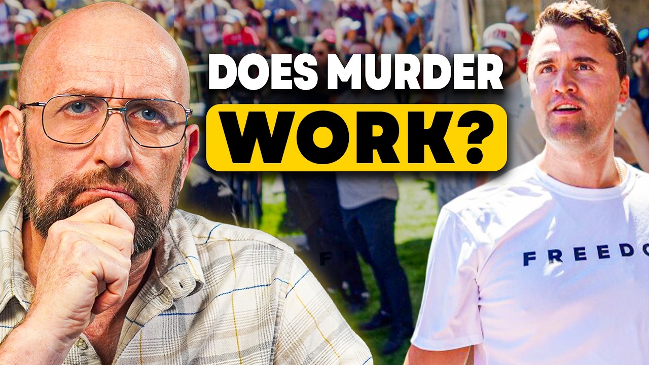 YouTube post by @ElephantsInRooms for Canva. Caption reads: Who "wins" in an assassination?.