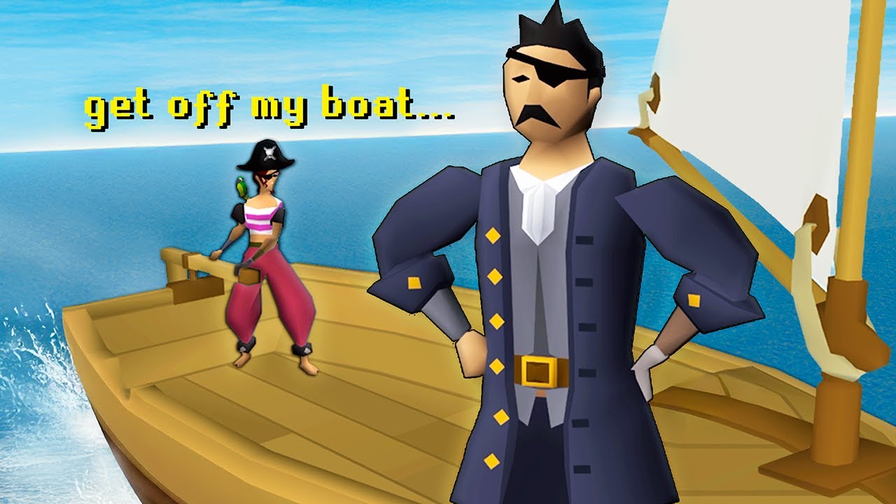 YouTube post by @J1mmy for CookUnity. Caption reads: Runescape Sailing Is Weirdly Social.