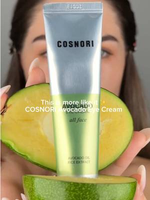 TikTok post by @papiashvili_maka for Cosnori Kazakhstan. Caption reads: Nourished, hydrated & glowing skin with COSNORI....