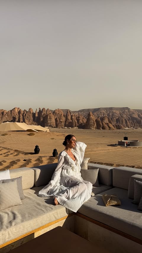 Instagram post by @juliamateian for Visit Saudi. Caption reads: From Riyadh to Jeddah — discovering a Saudi where....