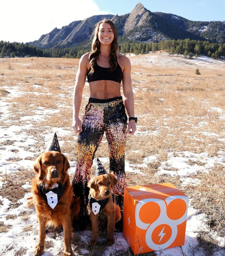 Instagram post by @k80_knight for TRIFECTA. Caption reads: [...] your New Year’s goals going strong!....