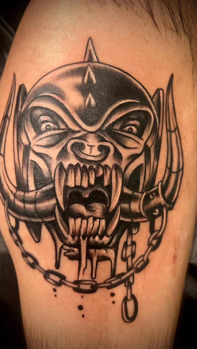 Instagram post by @thepunkrockmuseum for Eternal Ink. Caption reads: [...] day! Motorhead for life!....