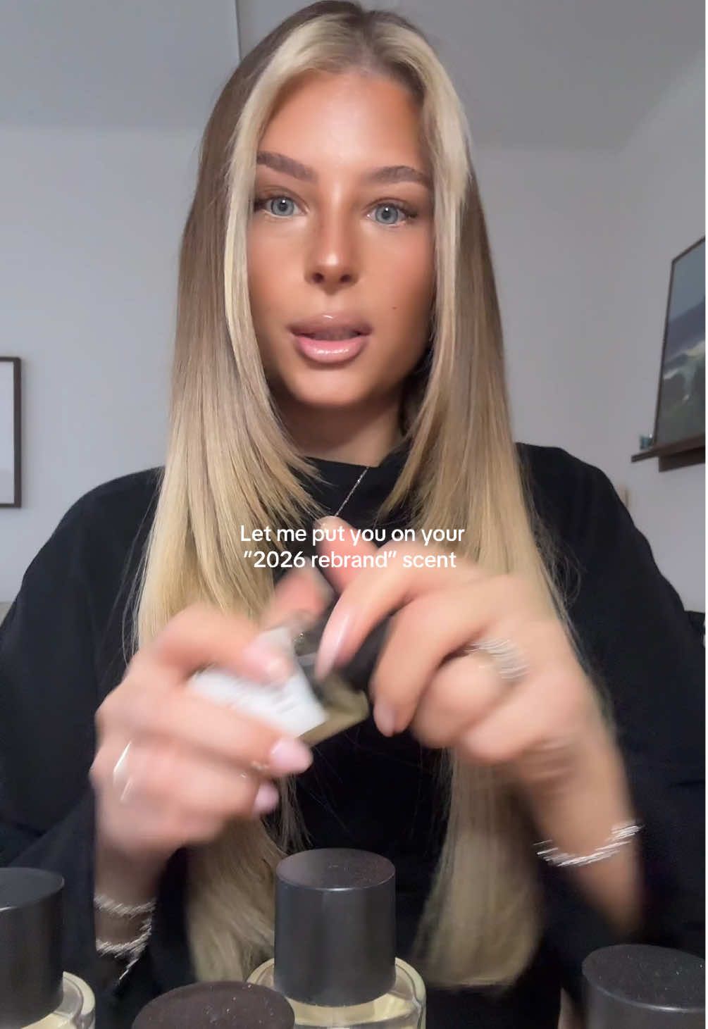 TikTok post by @anellalamreus for ESSNCE. Caption reads: No because I’m obsessed | REKLAM @ESSNCE #rebrand....