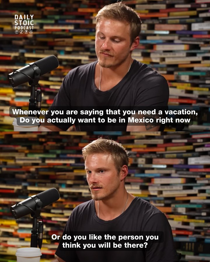 Instagram post by @dailystoicpodcast for Daily Stoic. Caption reads: “Actor Alexander Ludwig on How Stoicism Helped Him....