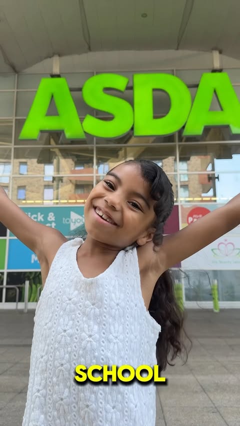 Instagram post by @thecalifamilyy for George at Asda. Caption reads: [...] shopping with us @georgekidswear....