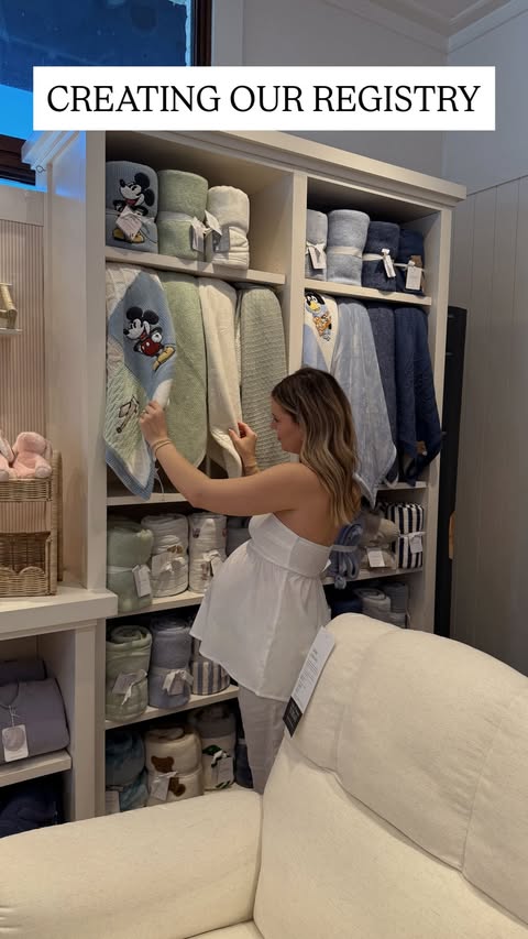 Instagram post by @forever.l.a.s.t for Pottery Barn Kids. Caption reads: [...] been building our registry with....