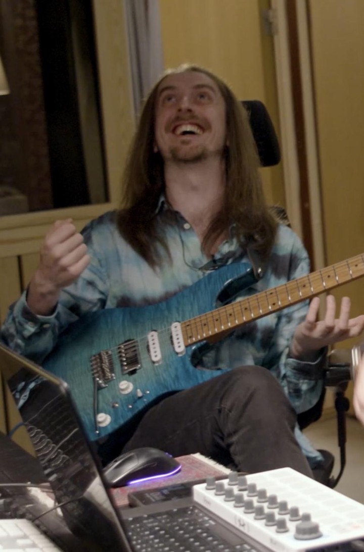 Instagram post by @rabeaafro for Neural DSP. Caption reads: @rabeaafro and @jack_gardiner_music write and....