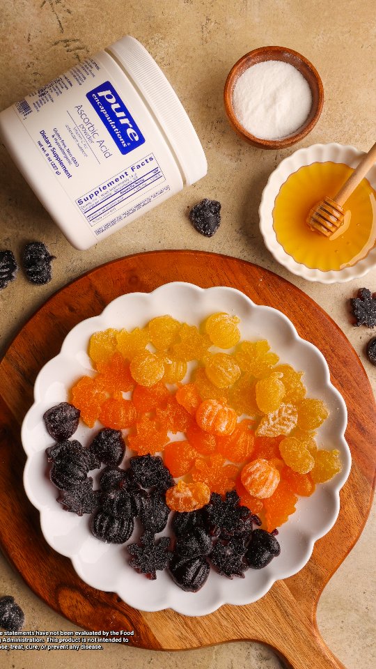 Instagram post by @colorful_superfoodie for Pure Encapsulations. Caption reads: Immune Support Gummies #Pureencapsulatuonspartner....