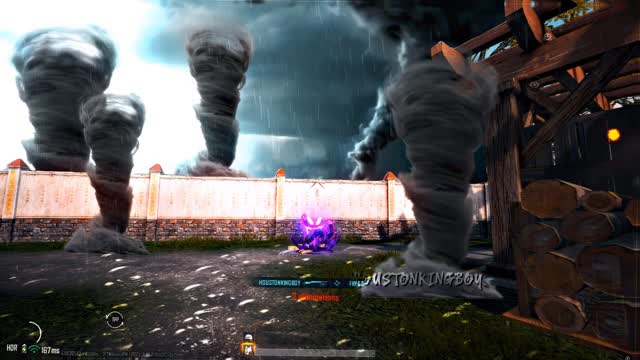 Instagram post by @houstonkingboy for PUBG MOBILE. Caption reads: [...] FOR MORE AWESOME CONTENT😈 #partner....