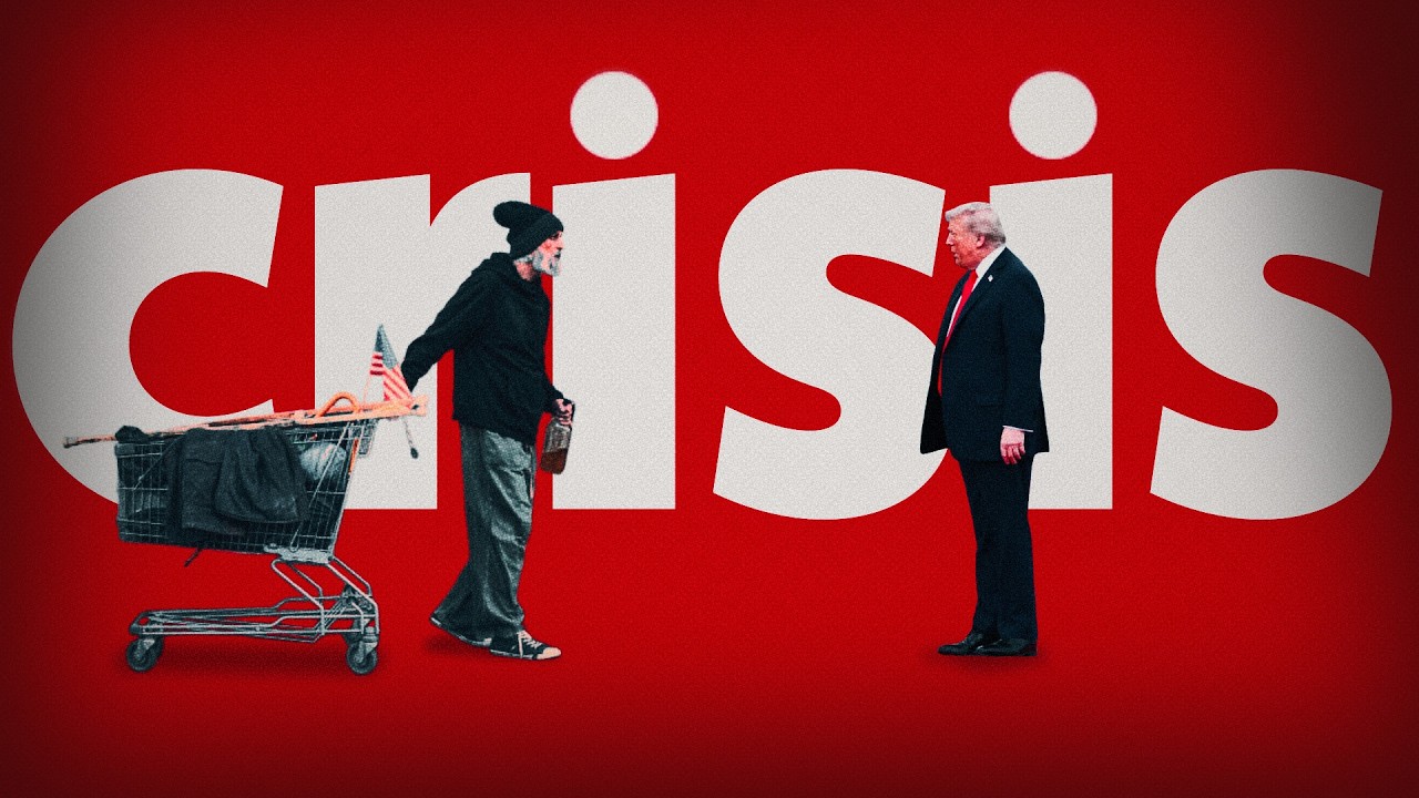 YouTube post by @SecondThought for Rolling Stone. Caption reads: The Homelessness Crisis.